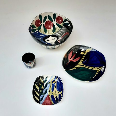 Stavangerflint vintage ceramic set (by Inger Waage)