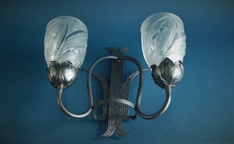 Sabino Art Deco Doppelwandlampe