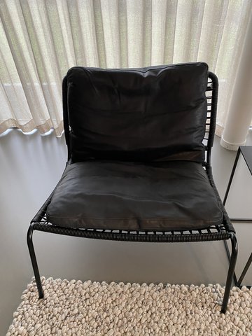 2x Living Divani woven armchair black