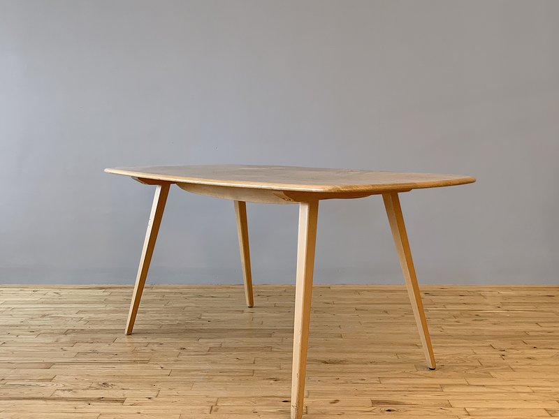 Luciano Ercolani 1960's Ercol Plank Dining Table