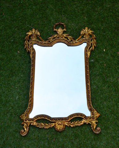 Vergoldeter italienischer Vintage-Spiegel