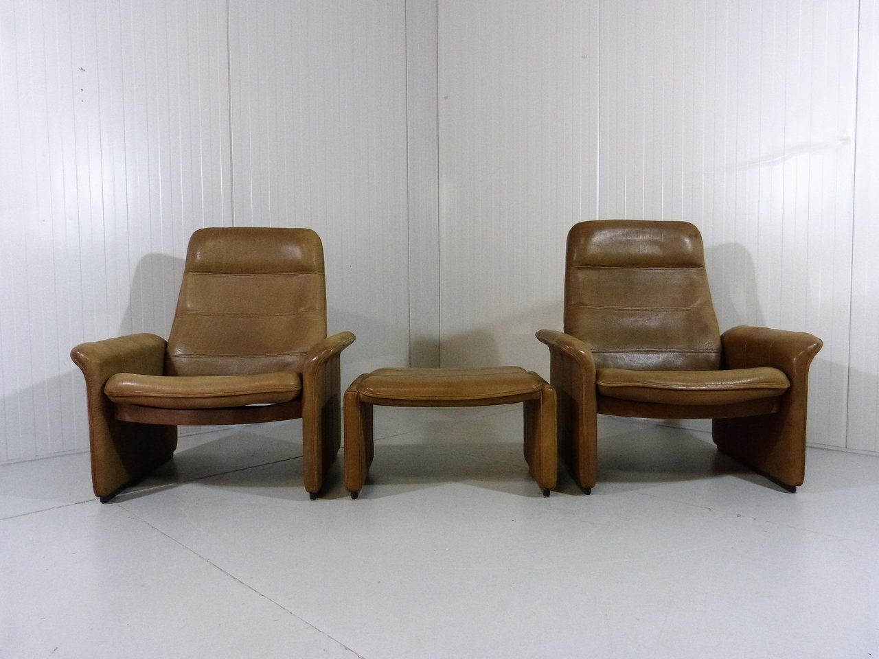 2x DeSede armchair + footstool image 4