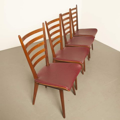 4x vintage dining chairs