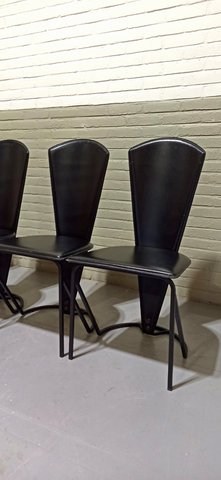 4 Vintage Memphis style stoelen