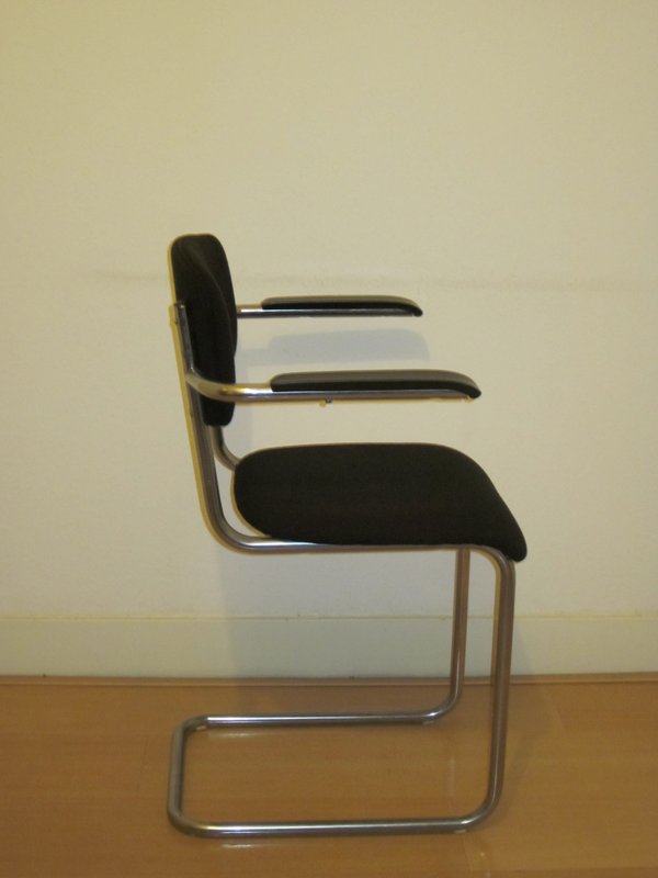 6 x Originele Gispen Model 208 stoelen