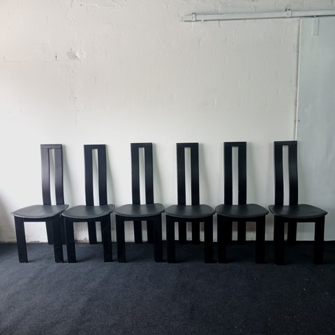 6x Vintage Ello stoelen door Pietro Costantini stoelen