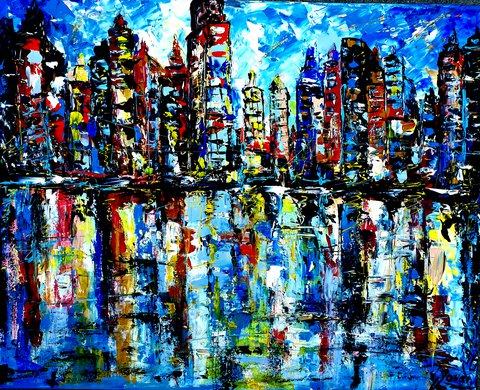 Jovan Srijemac- Abstract colors of Manhattan