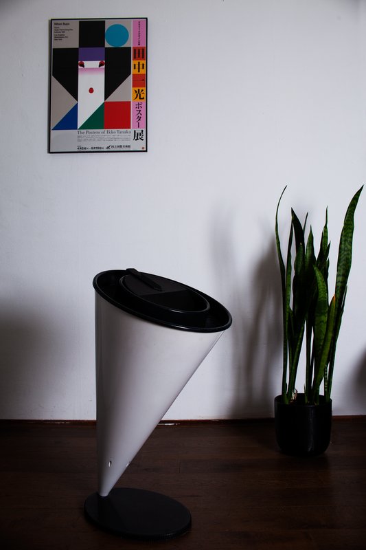 Kartell design cone trash can