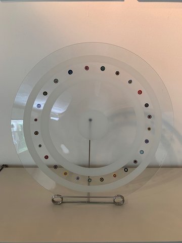 Bruno Munari of Collezione Murano for Vetro Veneto glass plate