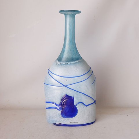 Kosta Boda "Galaxy Blue" Flasche/Vase