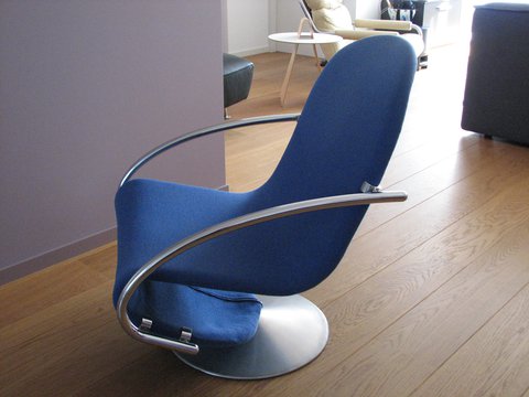Fritz Hansen System123  Verner Panton lounge stoel