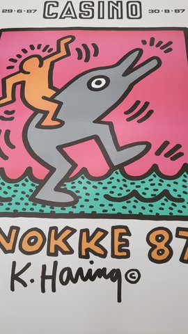 Keith Haring - Knokke 87 - Tentoonstellingsaffiche
