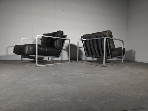 2x Zurigo armchair By Alfredo HäBerli & Christophe Marchand