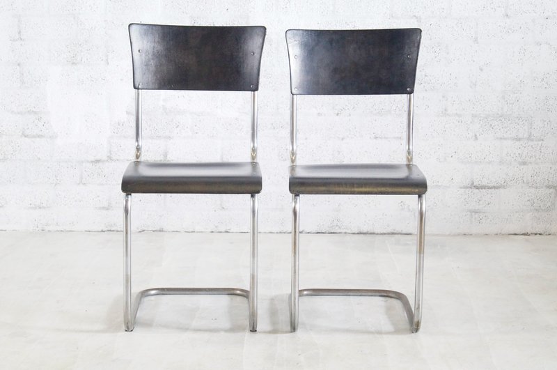 Thonet S43 by Mart Stam - Vintage Chairs - set