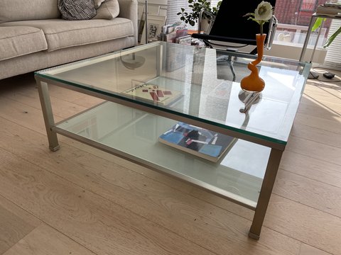 Metaform glass coffee table