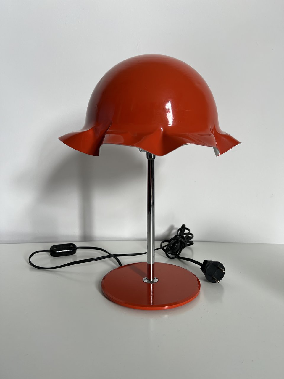 Image 2 of Vintage gevormde paddestoel tafellamp
