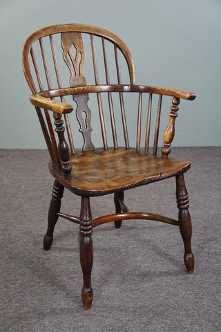 English Windsor Armchair/ armchair, low back