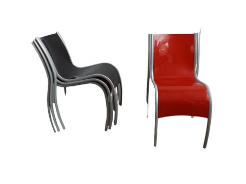 4 Kartell Plastic Fantastic chairs