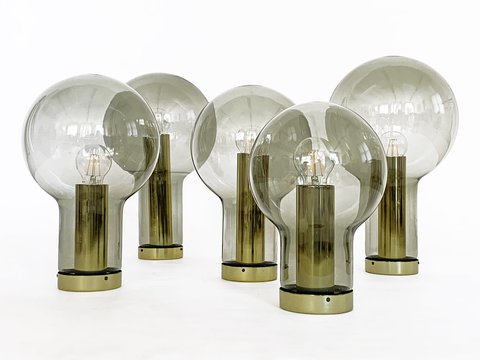 5x Raak Maxi-Globe ceiling lamps