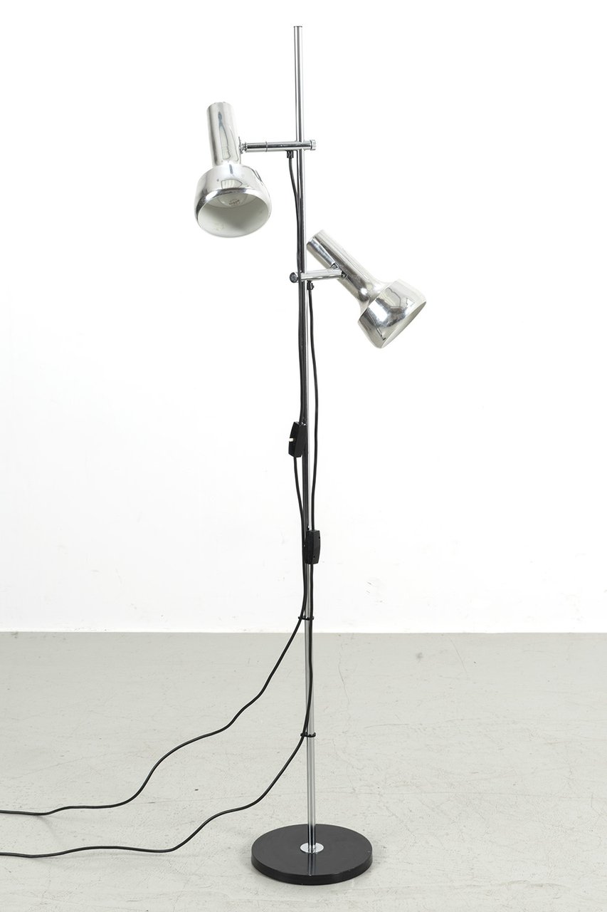 Vintage Chromen vloerlamp