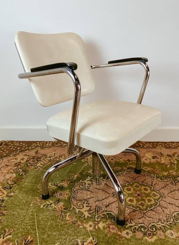 Vintage pedicure chair with foot stool