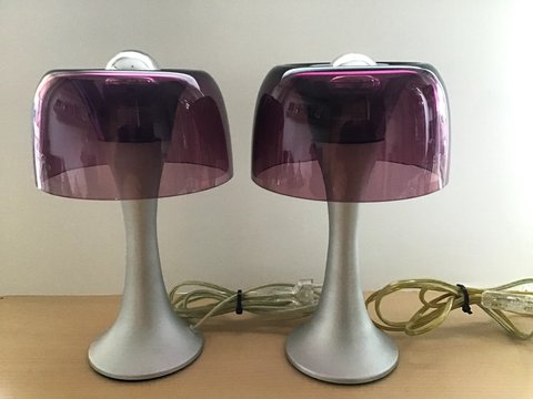2x Fontana Arte table lamp