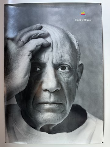Original 'Think Different' poster Apple - Pablo Picasso