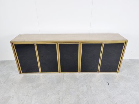 Maison Jansen brass sideboard, 1970s