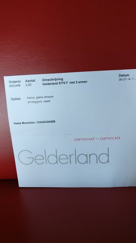 Red Gelderland chairs 5770 - 2 pieces