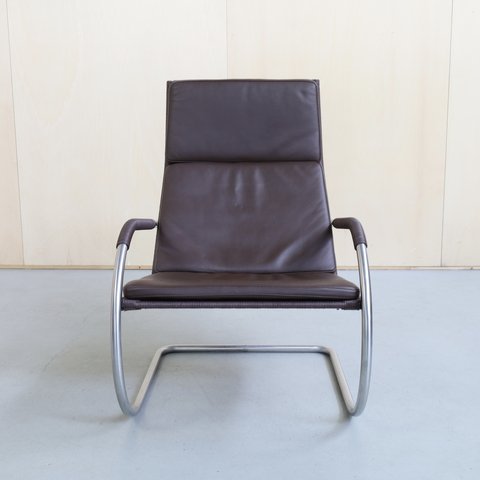 D35 Lounge Chair in Leer van Anton Lorenz voor Tecta