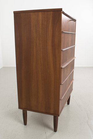 Danish high chest of drawers