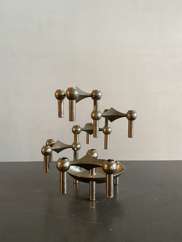 Caesar Stoffi for Fritz Nagel Modular Candle Holder with Dish, Germany, 1960s