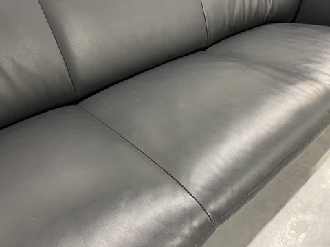 Leolux Morion 3 seater sofa gray leather