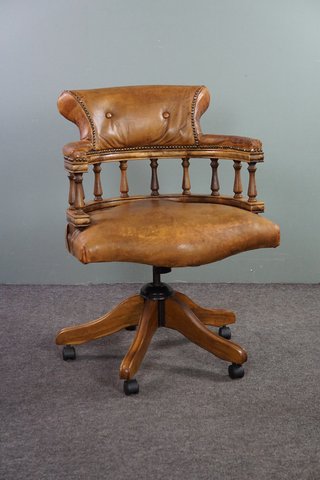 Sheep leather Captains chair/office chair