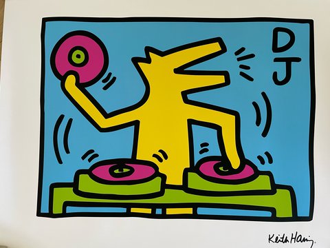 Keith Haring Zonder titel (DJ) 1983