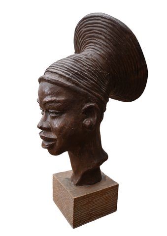 Paul Sersté, Africanist, bust in terra cotta