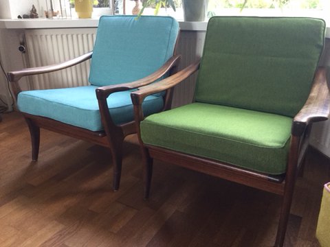 set Deens Design fauteuils, Van Teeffelen stijl