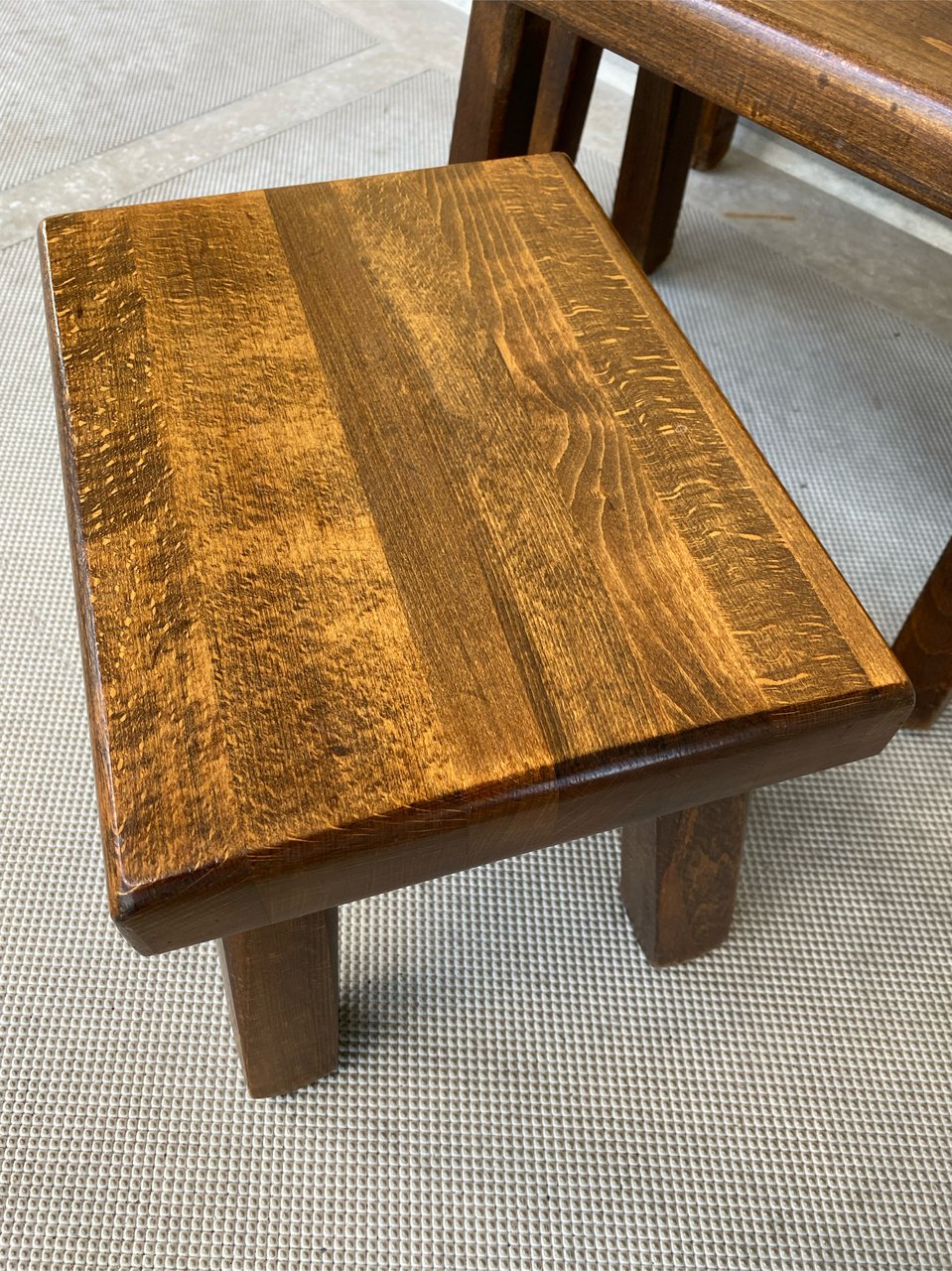 Image 8 of 3x Brutalist side table / stool