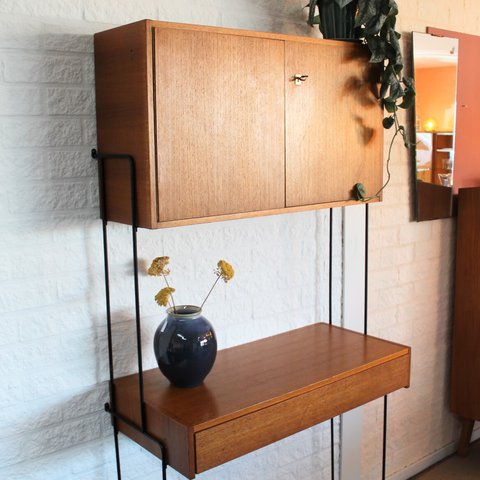 Vintage Omnia wall system, desk/cabinet