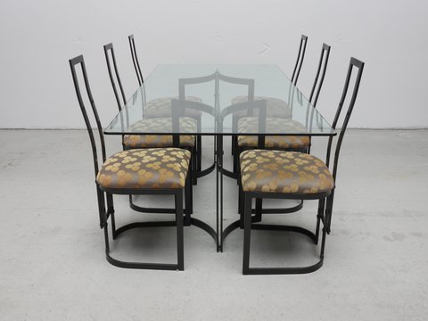 Eettafel met 6 stoelen