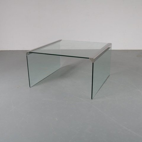 Gallotti & Radice glass coffee table