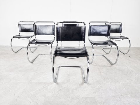 6x Fasem dining chairs by Mies van der Rohe, set