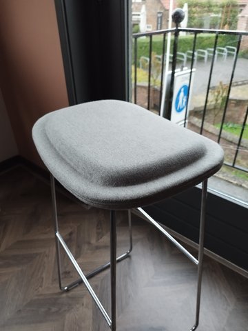 Cappellini Hi pad bar stool fabric oceanic 