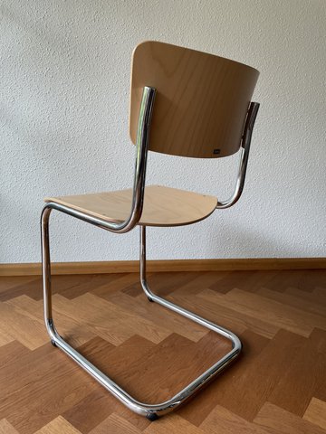 Six Thonet S43 dining room chairs