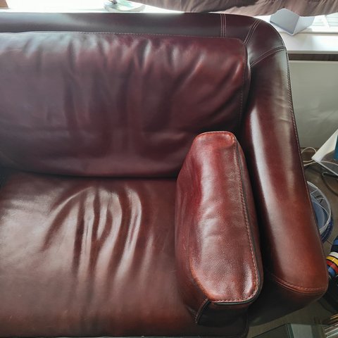 Baxter sofa, bull leather, made in Italy