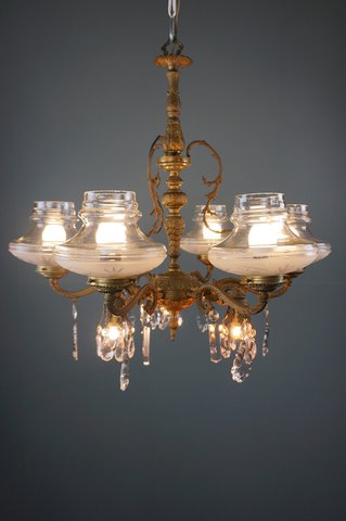 Beautifully decorated chandelier