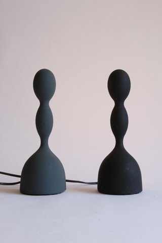 2x Virgo tafel lampen door Ilaria Gibertini voor Nemo-Cassina, 1993,