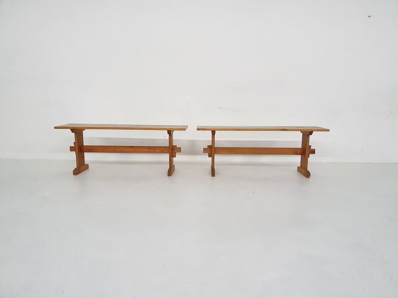 2x Scandinavian modern benches