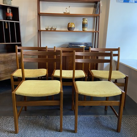 Set van 5 vintage Kurt Østerig, K.P. Mobler stoelen
