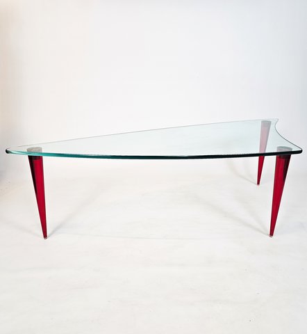 Lobacevskij - Coffee Table by Isao Hosoe for Tonelli - glass - polycarbonate - 1980's